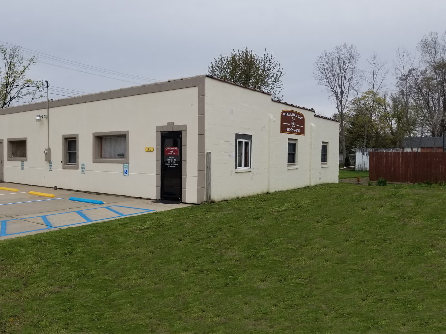 The Wheelihan Law office at 103 W. Church Street, Capac